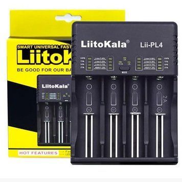 Зарядное устройство LiitoKala Lii-PL4, 4x10440/ 14500/ 16340/ 17335/ 17500/ 17670/ 18490/ 18650/ 22650, v9177 фото