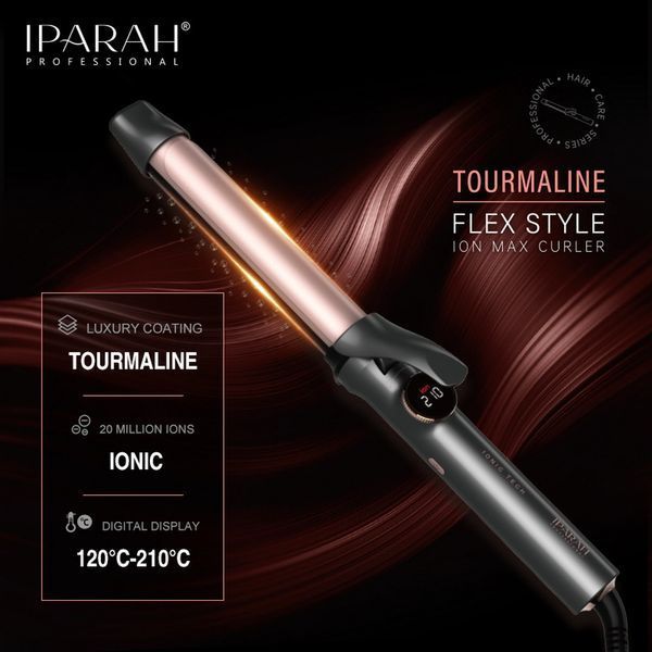 Плойка IPARAH P-205, 28mm, 120-210&deg;C, керамическое покрытие, LED display, 70W v11897 фото