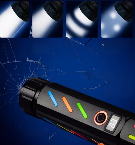 Ліхтар NIGHT VISION FLUORESCENCE 530 WHITE LASER LED PM30-TG, Power Bank, 1x18650, ЗП Type-C, zoom, Box v11619 фото