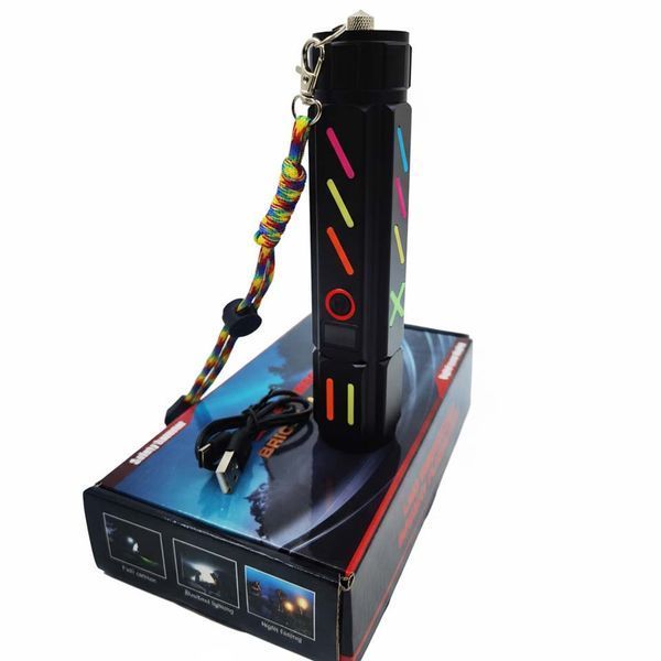 Ліхтар NIGHT VISION FLUORESCENCE 530 WHITE LASER LED PM30-TG, Power Bank, 1x18650, ЗП Type-C, zoom, Box v11619 фото