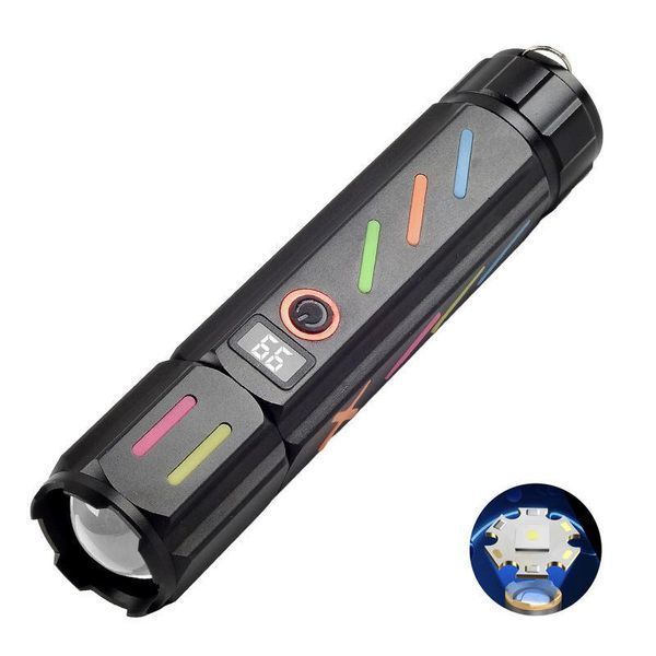 Ліхтар NIGHT VISION FLUORESCENCE 530 WHITE LASER LED PM30-TG, Power Bank, 1x18650, ЗП Type-C, zoom, Box v11619 фото