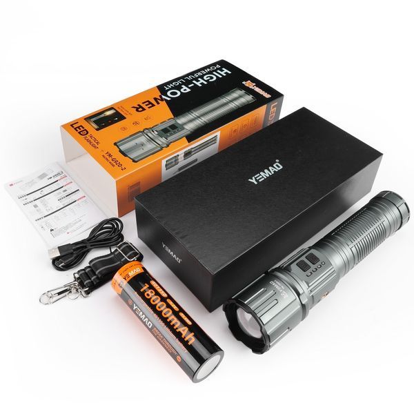 Ліхтар YEMAO YM-G920-2 TG 30W, 1x401350, Power Bank, ЗУ Type-C, zoom, функція лампи v12009 фото