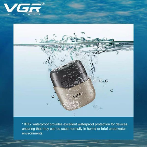 Электробритва VGR V-345 GREY, роторная, IPX7 v9195 фото