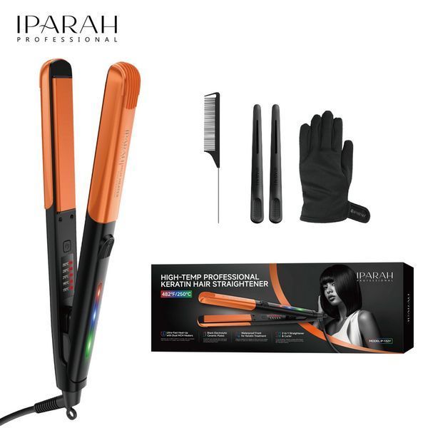 Випрямляч для волосся IPARAH P-132Y ORANGE, 170-250 &deg; C, керамічне покриття, LED display, 58 W v11892 фото