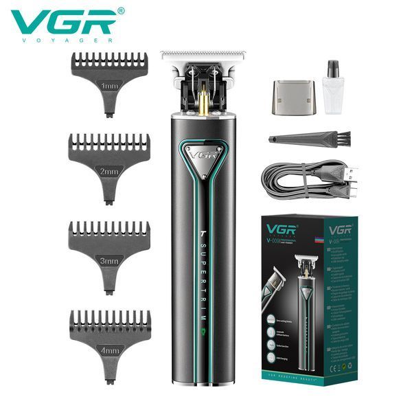 Триммер VGR V-009 GREEN, TURBO-режим, 4 насадки, LED подсветка v11303 фото
