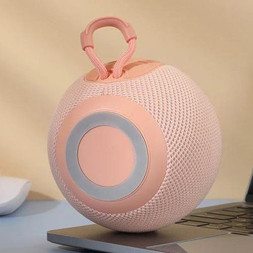Bluetooth-колонка TG337 с RGB ПОДСВЕТКОЙ, speakerphone, радио, pink v10041 фото