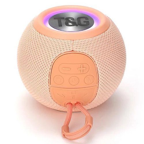 Bluetooth-колонка TG337 с RGB ПОДСВЕТКОЙ, speakerphone, радио, pink v10041 фото