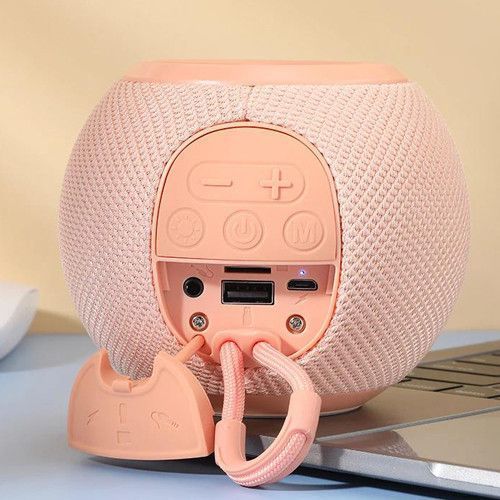 Bluetooth-колонка TG337 с RGB ПОДСВЕТКОЙ, speakerphone, радио, pink v10041 фото