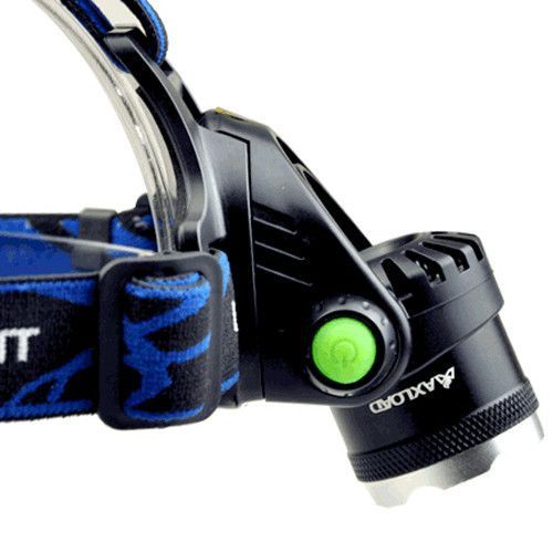 Фонарь налобный PLD-V9-F-4XPE(RGB), 2x18650, ЗУ 220V/12V, zoom, Box v10402 фото