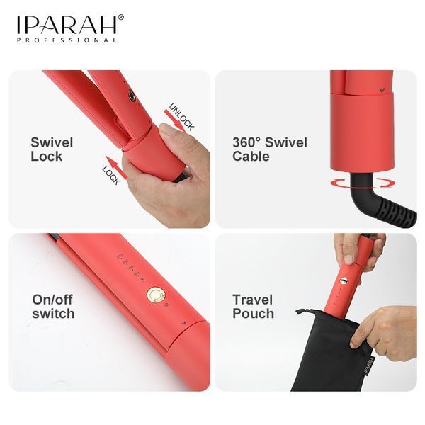 Выпрямитель для волос IPARAH P-103B BLACK, 4 режима, 160-220&deg;C, керамическое покрытие, 58 W v11877 фото