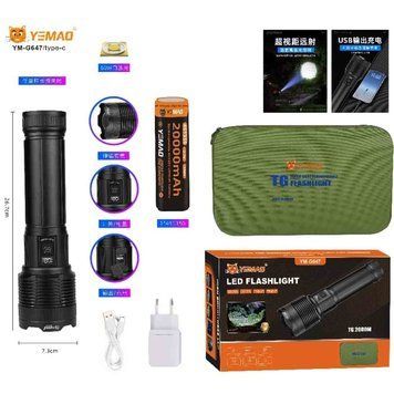 Ліхтар YEMAO YM-G647 TG 60W, 1x451350, Power Bank, ЗУ Type-C, zoom, кейс v11966 фото