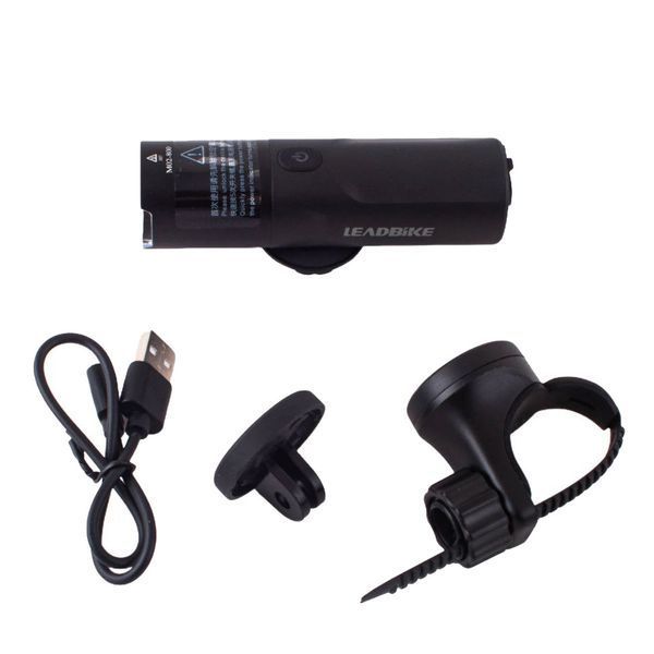 Велофара потужна LEADBIKE M02-OSRAM 800LM, 2500mAh, waterproof, children lock, Li-Ion акумулятор, ЗУ Type-C v10697 фото