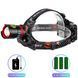 Ліхтар налобний NIGHT VISION FLUORESCENCE CT012-3Q-TG, 1 РЕЖИМ, 3x18650, ЗП Type-C, Power Bank, zoom, Box v11625 фото 1