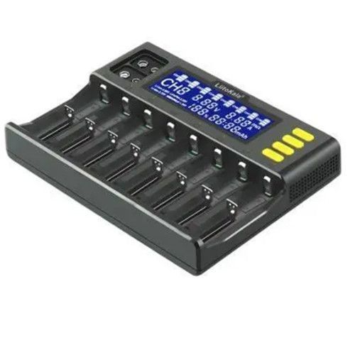 Зарядний пристрій LiitoKala Lii-S8, 8х-AA, AAA, 18650, 26650, 21700 Li-ion, LiFePo4, Ni-Mh ОРИГІНАЛ v9336 фото