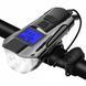 Велофара с компьютером и сигналом XA-585-T6+2LED, выносная кнопка, Waterproof, аккум., ЗУ microUSB v7648 фото 2