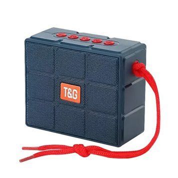 Bluetooth-колонка TG311 з RGB ПІДСВІЧУВАННЯМ, speakerphone, радіо, blue v8578 фото
