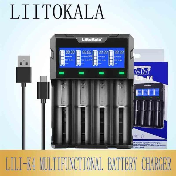 Зарядний пристрій LiitoKala Lii-K4, Power Bank, 18650/ 26650/ 21700/ 26700/ AA v11949 фото