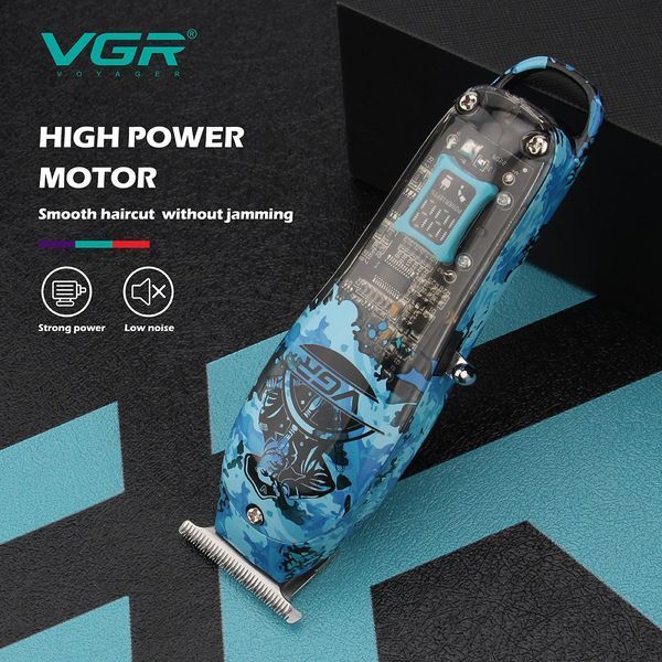 Тример VGR V-923, 4 насадки, LED display v9109 фото