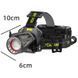 Ліхтар налобний H610-WHITE LASER LED PM50-TG, Motion Sensor, 3x18650, Power Bank, ЗП Type-C v10812 фото 5