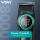 Тример VGR V-977 BLACK, регулювання потужності 6000 - 8000 RPM, 2500 mAh, 4 насадки, LED display v9105 фото 6