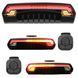 Велофонарь Meilan X5 c указанием поворотов (red+yellow) и лазерной разметкой, waterproof, ЗУ micro USB, Li-Ion v5013 фото 5