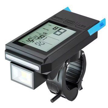 Велофара з комп'ютером та сигналом MT-088-T6, 450Lum, 18650 (2200mAh), виносна кнопка, Waterproof, ЗУ microUSB v9205 фото
