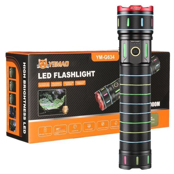Фонарь YEMAO YM-G634 TG 30W, 1x401350, Power Bank, ЗУ Type-C, zoom, кейс v11960 фото