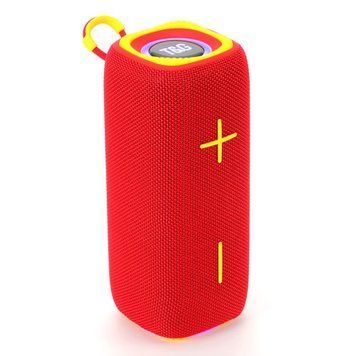 Bluetooth-колонка TG654 з RGB ПІДСВІЧУВАННЯМ, speakerphone, радіо, red v10060 фото