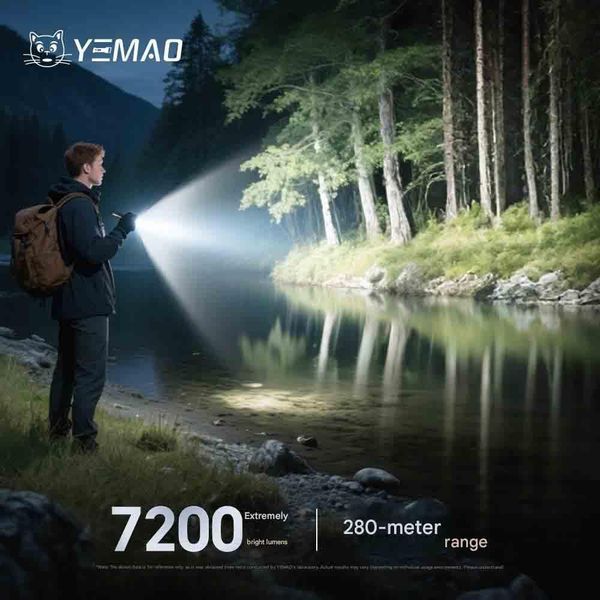Ліхтар YEMAO YM-A12 12XTE+RGB, 1x21700, ЗУ Type-C v12055 фото