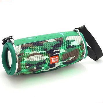 Bluetooth-колонка TG642 з RGB ПІДСВІЧУВАННЯМ, speakerphone, радіо, camouflage v10023 фото