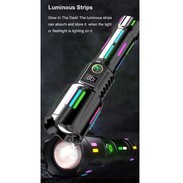 Ліхтар NIGHT VISION FLUORESCENCE W515-PM10-TG, Power Bank,, індикація заряду, 1x26650, ЗП Type-C, zoom, Box v10586 фото