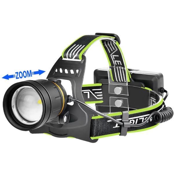 Ліхтар налобний BL-A12-3-P90, Power Bank, 3x18650, zoom, ЗП Type-C, Box v8970 фото